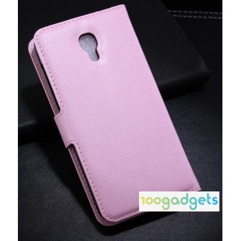 Чехол портмоне подставка с защелкой для Alcatel One Touch Idol 2 S Розовый