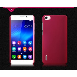 Пластиковый матовый непрозрачный чехол для Huawei Honor 6 Пурпурный