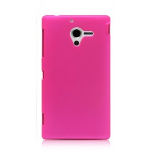Чехол пластиковый для Sony Xperia ZL Розовый