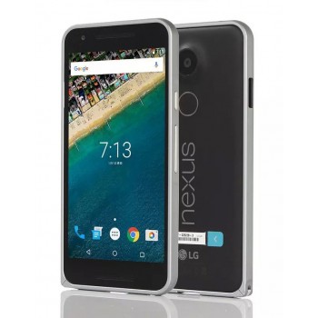 Металлический бампер для Google Huawei Nexus 6P Серый