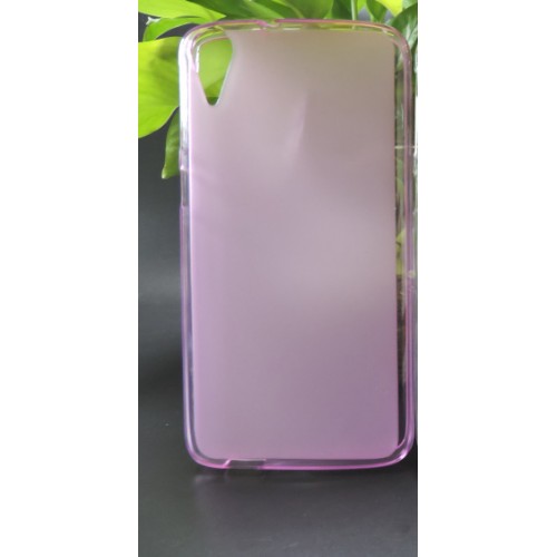 Силиконовый матовый полупрозрачный чехол для HTC Desire 828, цвет Розовый
