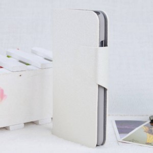 Чехол флип подставка с магнитной застежкой для HTC Desire 300 Белый