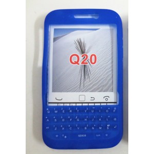 Силиконовый матовый непрозрачный чехол для Blackberry Classic Синий
