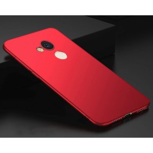Силиконовый матовый непрозрачный чехол для Huawei Honor 6C Pro Красный