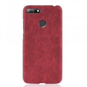 Чехол накладка текстурная отделка Замша для Huawei Honor 7C/7A Pro/Y6 Prime (2018) Красный