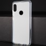 Силиконовый матовый полупрозрачный чехол с отверстием для лого для Iphone X 10/XS, цвет Белый