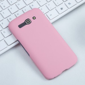 Пластиковый матовый чехол металлик для Alcatel One Touch Pop C9 Розовый