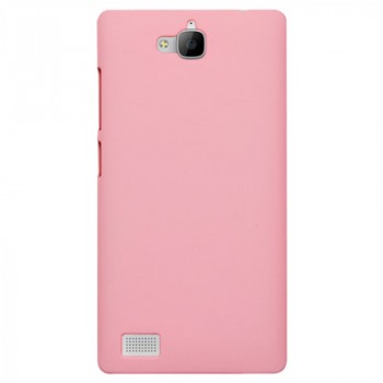 Пластиковый чехол Metallic для Huawei Honor 3c Розовый