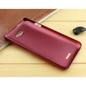Пластиковый металлик чехол для HTC Desire 516 Пурпурный