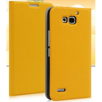 Чехол флип серии Colors для Huawei Honor 3x Желтый