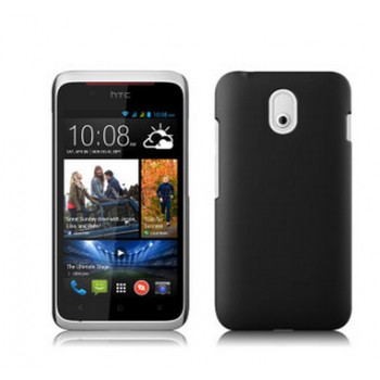 Пластиковый чехол серия Metallic для HTC Desire 210 Черный