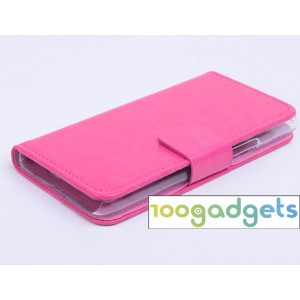 Чехол портмоне подставка с защелкой для Alcatel One Touch Idol 2 mini Пурпурный