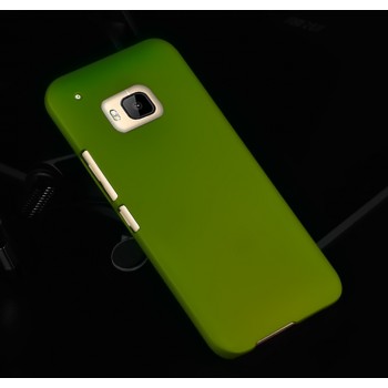 Пластиковый металлик чехол для HTC One M9 Зеленый