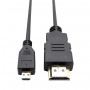 Интерфейсный кабель Micro HDMI-HDMI 1м для экшн-камер GoPro/Sony