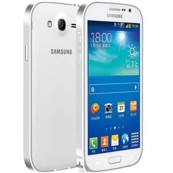 Металлический бампер для Samsung Galaxy Grand / Neo Серый