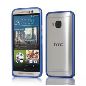 Металлический бампер для HTC One M9 Синий