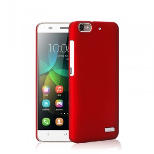 Пластиковый матовый непрозрачный чехол для Huawei Honor 4C Красный
