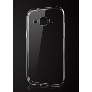 Силиконовый глянцевый транспарентный чехол для Samsung J1