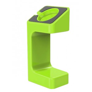 Поликарбонатная подставка для зарядки Apple Watch Series 1/2/3/4 Зеленый