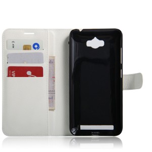Чехол портмоне подставка для ASUS ZenFone Max с магнитной защелкой и отделениями для карт Белый
