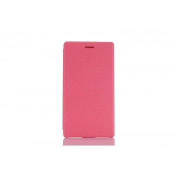 Чехол книжка подставка на непрозрачной поликарбонатной основе для Lenovo Tab 3 7  Розовый