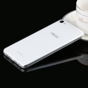 Силиконовый глянцевый транспарентный чехол для Meizu U10