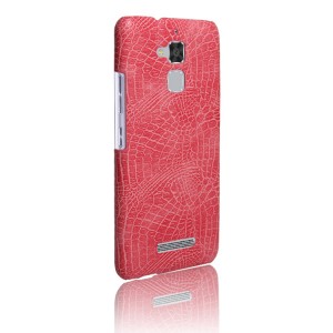 Чехол накладка текстурная отделка Кожа для Asus ZenFone 3 Max  Розовый