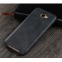 Чехол накладка текстурная отделка Кожа для Samsung Galaxy J5 Prime, цвет Черный