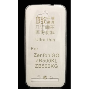 Силиконовый глянцевый транспарентный чехол для ASUS ZenFone Go ZB500KL/ZB500KG