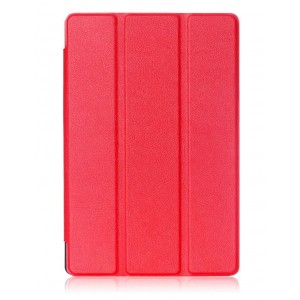 Сегментарный чехол книжка подставка на непрозрачной поликарбонатной основе для ASUS ZenPad 3S 10 Красный
