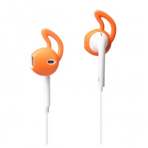 Антискользящие спортивные силиконовые накладки для наушников EarPods Оранжевый