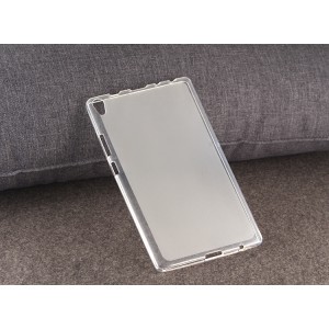 Силиконовый матовый полупрозрачный чехол для Lenovo Tab 3 8 Plus Белый