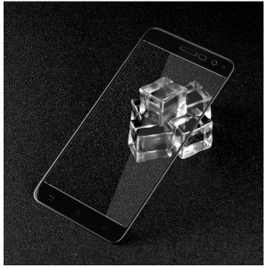 Полноэкранное ультратонкое износоустойчивое сколостойкое олеофобное защитное стекло-пленка для Asus ZenFone 3 5.2 Черный