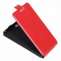 Чехол вертикальная книжка на силиконовой основе с отсеком для карт на магнитной защелке для Xiaomi Mi5C , цвет Красный