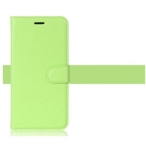 Чехол портмоне подставка на силиконовой основе на магнитной защелке для Alcatel U5 Зеленый