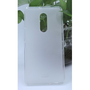Силиконовый матовый полупрозрачный чехол для Alcatel A3 XL Белый