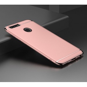 Пластиковый непрозрачный чехол сборного типа с улучшенной защитой элементов корпуса для Huawei Nova 2 Plus Розовый