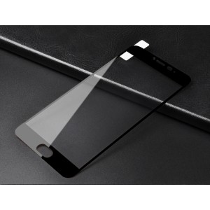 3D полноэкранное ультратонкое износоустойчивое сколостойкое олеофобное защитное стекло для Meizu M5c Черный