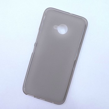 Силиконовый матовый полупрозрачный чехол для HTC U11 Life Серый