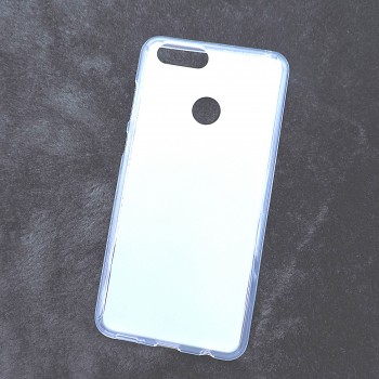 Силиконовый матовый полупрозрачный чехол для Huawei Honor 7X Белый