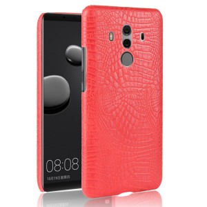 Чехол накладка текстурная отделка Крокодил для Huawei Mate 10 Pro Красный