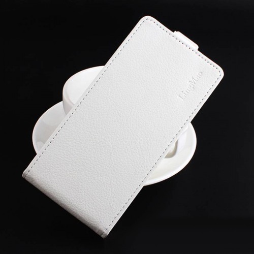 Чехол вертикальная книжка на силиконовой основе на магнитной защелке для ASUS ZenFone 4 Max ZC520KL , цвет Белый