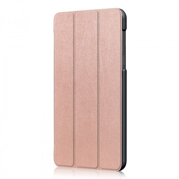 Сегментарный чехол книжка подставка на непрозрачной поликарбонатной основе для Lenovo Tab 4 7 Essential  Розовый
