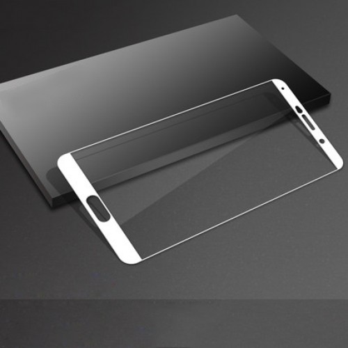 3D полноэкранное ультратонкое износоустойчивое сколостойкое олеофобное защитное стекло для Huawei Mate 10, цвет Белый
