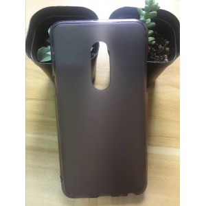 Силиконовый матовый полупрозрачный чехол для Meizu 15 Серый
