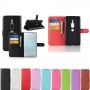 Чехол портмоне подставка для Sony Xperia XZ2 Premium с магнитной защелкой и отделениями для карт, цвет Красный