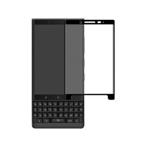 3D полноэкранное ультратонкое износоустойчивое сколостойкое олеофобное защитное стекло для BlackBerry KEY2 Черный