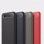 Матовый силиконовый чехол для Xiaomi RedMi 6A с текстурным покрытием металлик, цвет Черный