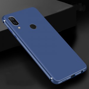 Силиконовый матовый непрозрачный чехол для Huawei Nova 3  Синий