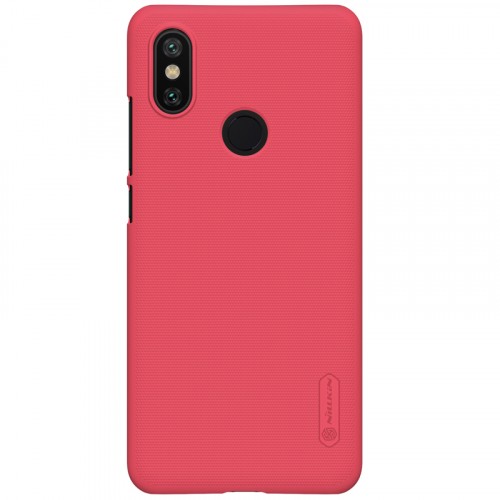 Пластиковый непрозрачный матовый нескользящий премиум чехол для Xiaomi Mi A2/Mi6X , цвет Красный